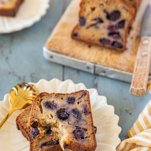 cake banane myrtilles moelleux
