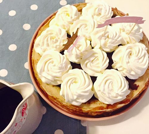 Gateau De Crepes Chocolat Et Chantilly