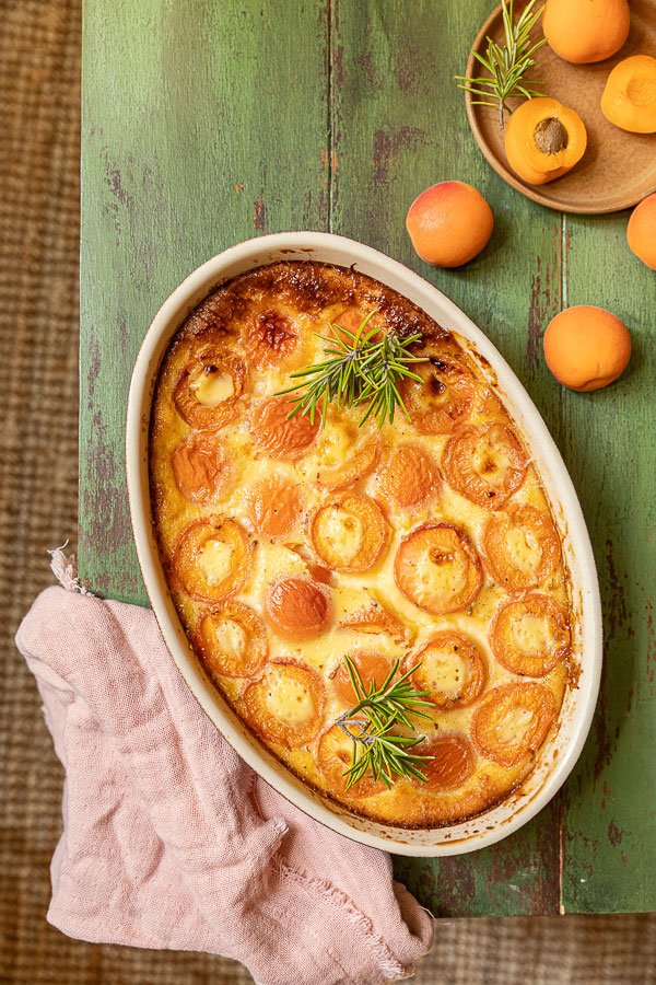 clafoutis abricots romarin