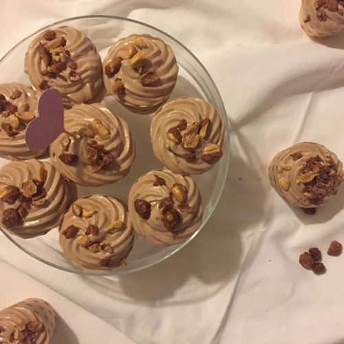 cupcakes gianduja cacahuetes