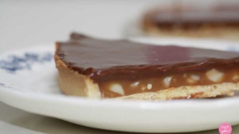 Tarte Facon Snickers Caramel Beurre Sale Cacahuetes Et Chocolat