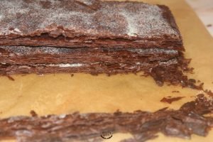 découpe feuilletage millefeuille tout chocolat