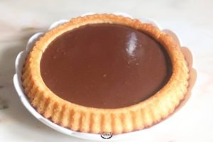 ganache chocolat au lait tarte au chocolat de pâques