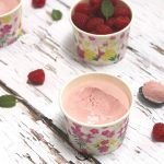 recette de crème glacée framboise au lait concentré sucré