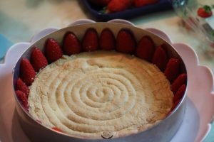 montage tiramisu aux fraises