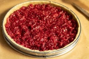 framboises tarte crumble pommes framboises