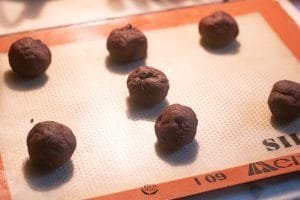 cookies tout chocolat avant cuisson