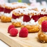 éclairs chantilly framboises cap