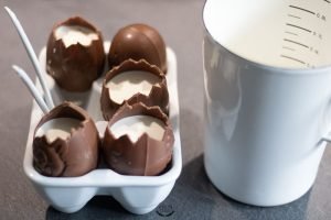 panna cotta mangue coquilles d'oeufs