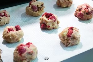 cookies framboises avant cuisson