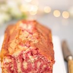 cake marbré vanille framboise