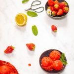 recette facile de sorbet à la fraise maison