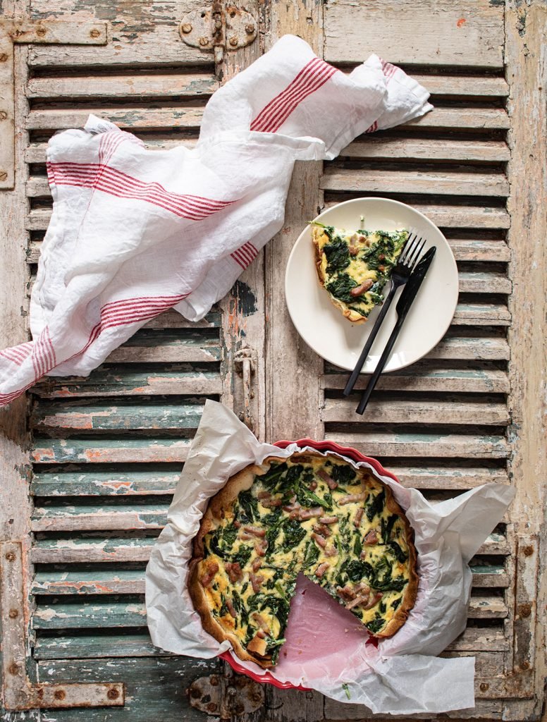 recette tarte lardons épinards