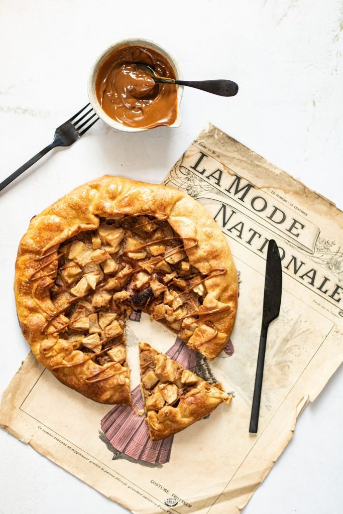 tarte rustique pommes caramel