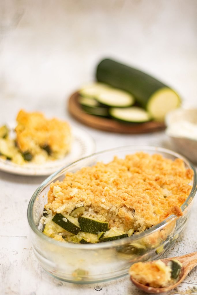 crumble courgettes