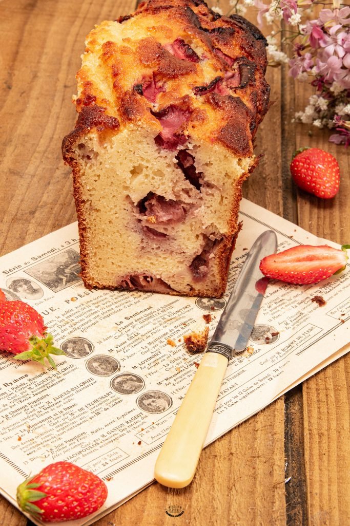 cake ricotta amande fraise