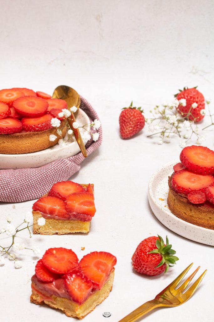 tarte aux fraises amandine