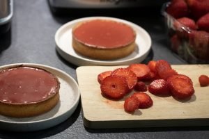 tarte ganache fraise