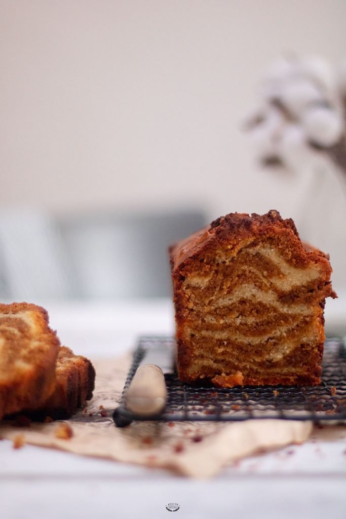 gâteau marbré praliné