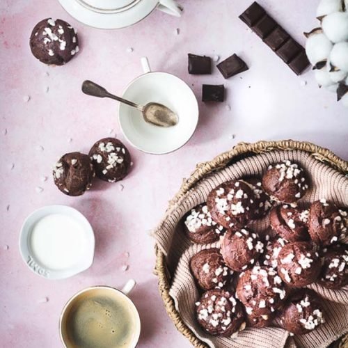 chouquettes au chocolat