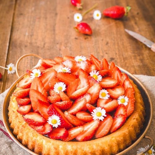 tarte aux fraises moelleuse