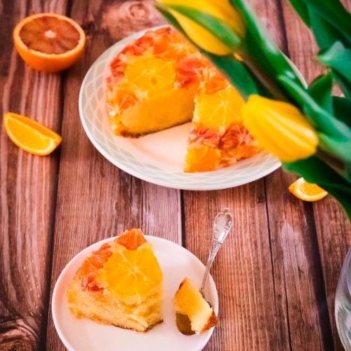 gâteau renversé à l'orange