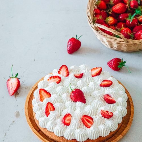 tarte fraise rhubarbe maison