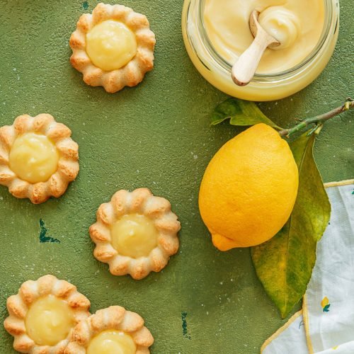 biscuits garnis lemon curd