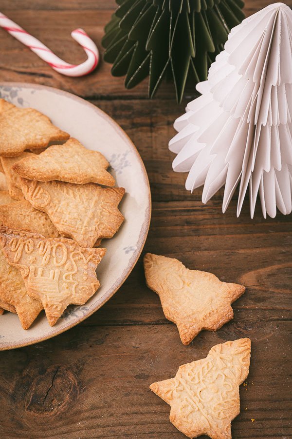 biscuits imprimés Noël à l'orange