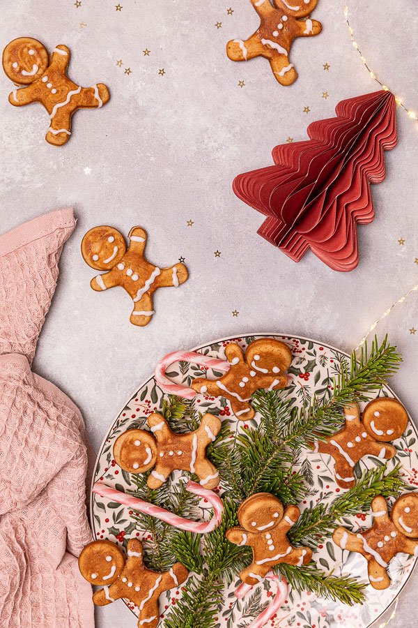 gaufres de Noël gingerbread man