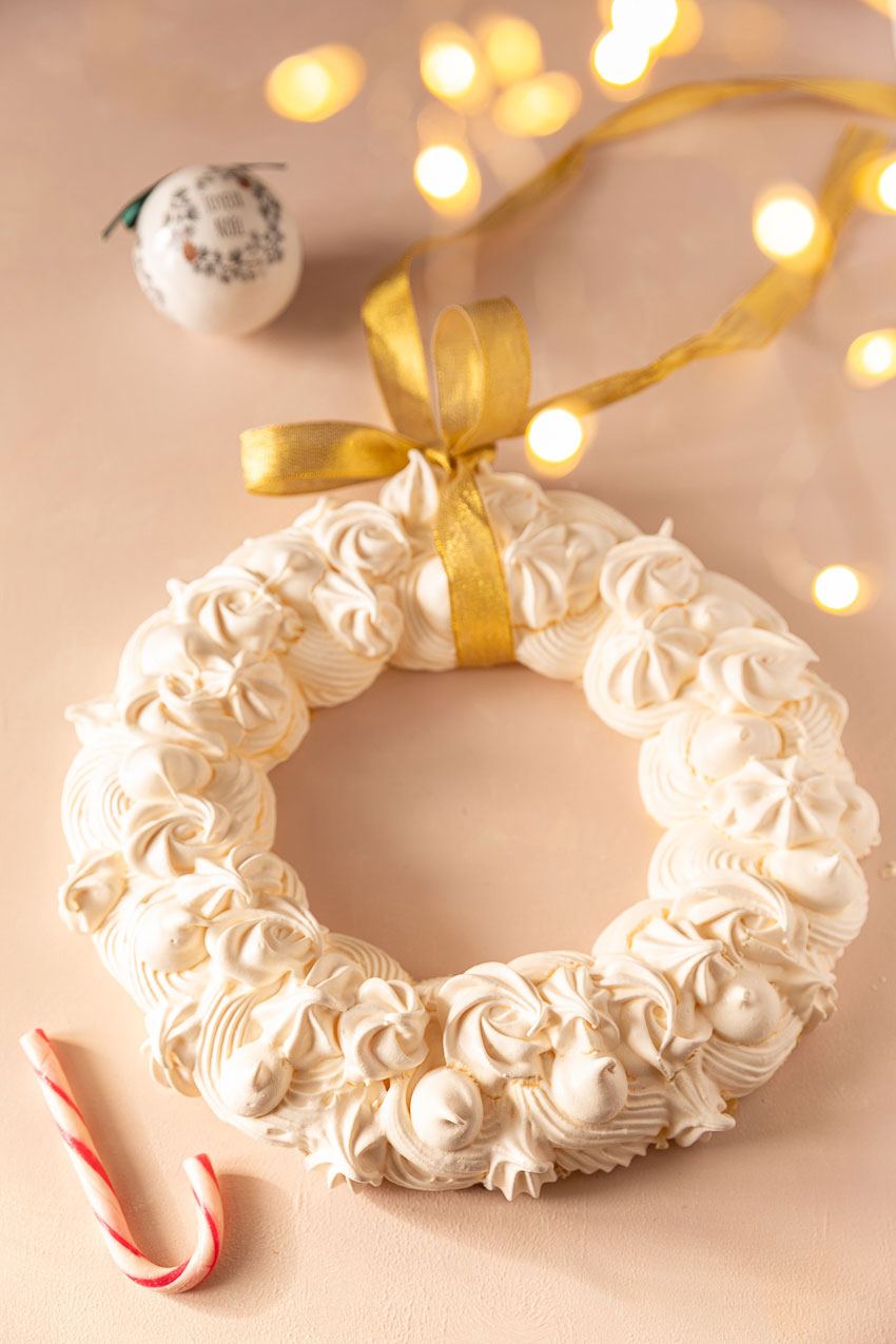 couronne noel meringue