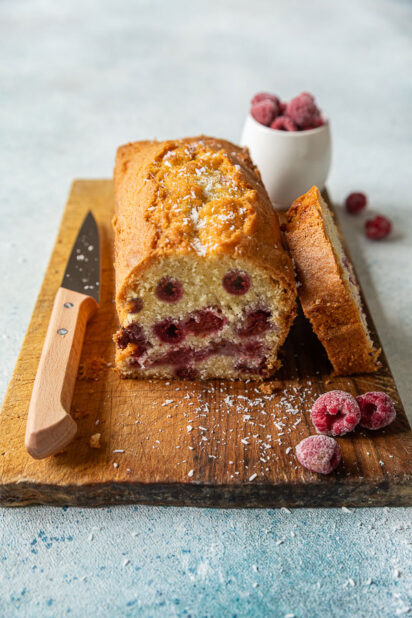 cake coco fruits rouges