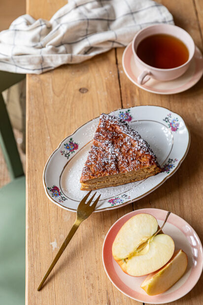 gateau pommes rapees