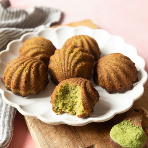 madeleines au matcha