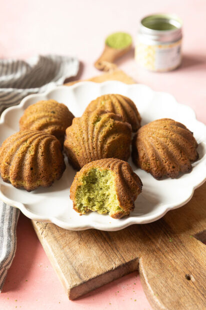 madeleines au matcha