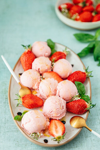glace fraise huile olive