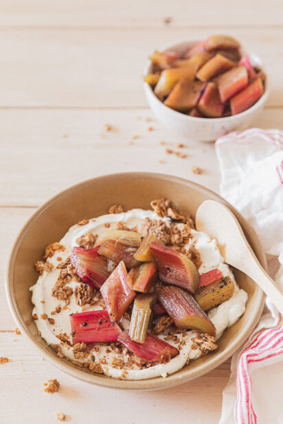 rhubarbe pochee