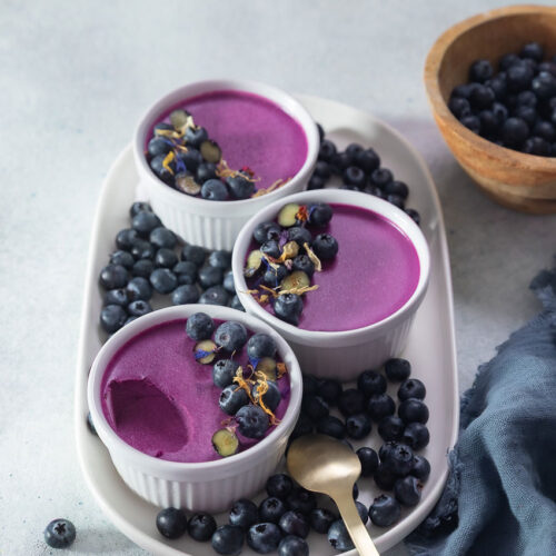 panna cotta myrtilles facile